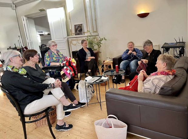En dag för garnhantverk på Teckningsmuséet 