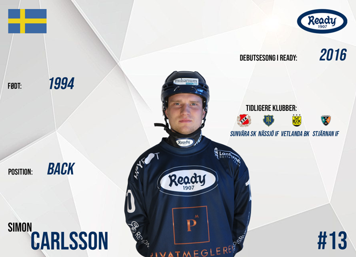 Simon Carlsson har skaffat sig en del erfarenhet genom åren och är nu en av de mer rutinerade spelarna i såväl klubb- som landslag. "Jag har en annan jämnhet i mitt spel idag", säger försvararen. Foto: Ready bandy