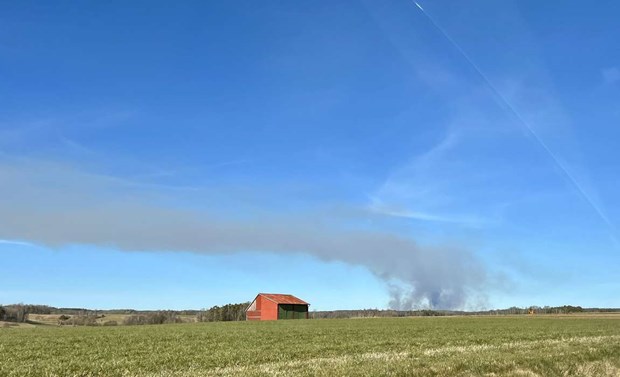 Brand på Mästocka skjutfält Brand på Mästocka skjutfält