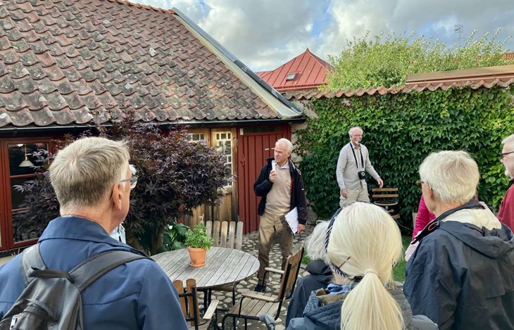 På Ryssgatan visades en pittoresk hantverksgård upp. Christer Jonsson har innergården som personlig favorit. Foto: Johan W Jönsson