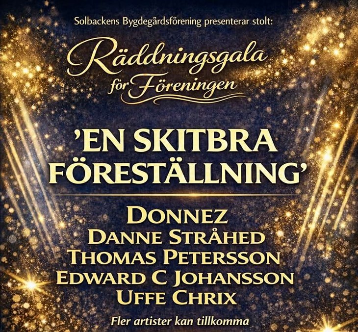 "En skitbra föreställning" har konserten fyndigt döpts till. Foto: Solbacken