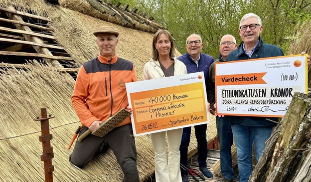 Kungen och bankerna räddar taket på gården