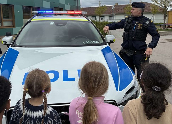 Polisen gjorde ett populärt nedslag. Foto: Annette Bolmgren