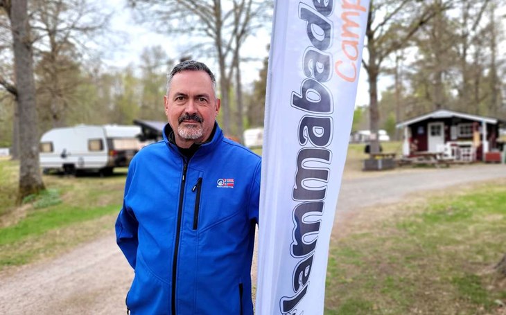Som arrendator bjöds Lars Møller inte in till Statkrafts samråd – han räknas inte som sakägare. Men campingverksamheten drabbas likväl av byggplanerna. Foto: Rickard Gustafssn