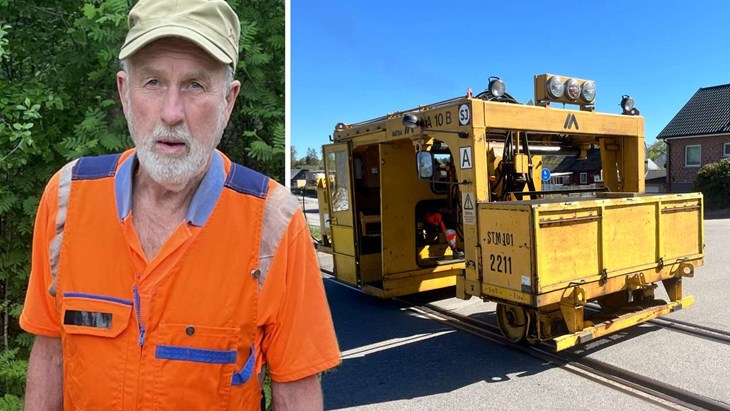 Harald Brede från Örkelljunga åker upp och jobbar ett par dagar i veckan. Foto: Per Brolléus