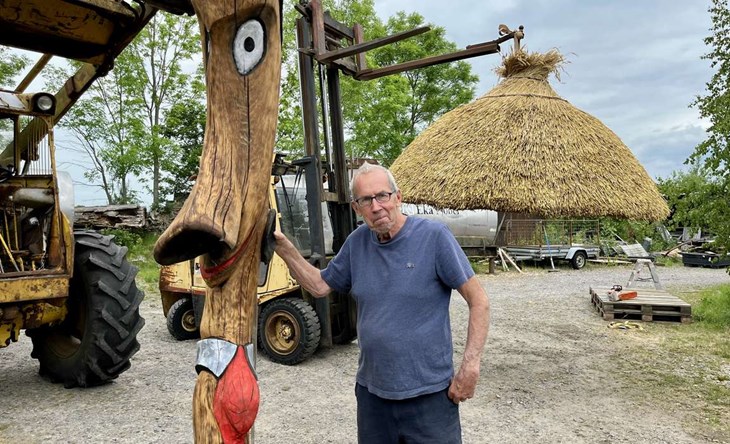 Ansiktet har varit i Stadsparken tidigare och ska tillbaka. Foto: Johan Jönsson