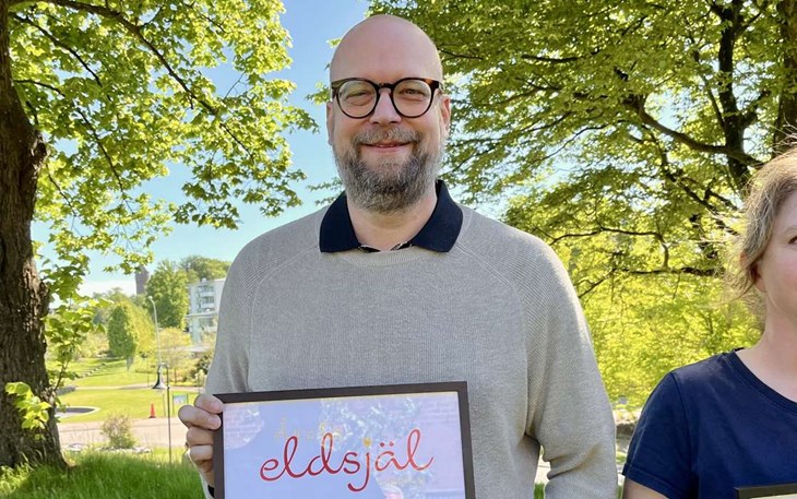 Christopher Dahlström är välkänd och profilerad ordförande i Solbackens Bygdegårdsförening. Foto: Johan Jönsson