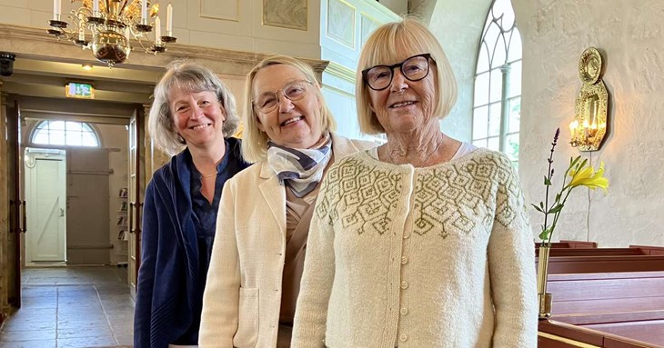 Anneli Segerstedt är kantor och projektledare för Skummeslövs musikdagar. Till sin hjälp har hon de rutinerade koordinatorerna Gunnel Runesson och Margareta Jonsson. Foto: Johan Jönsson