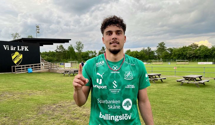 Ännäss Al-Hamlawi trivs i Hässleholm och ångrar inte att han lämnade LFK för seriekonkurrenten. Foto: Johan Jönsson
