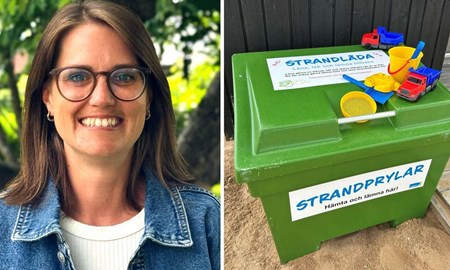 Nya strandlådor ska sprida leklust