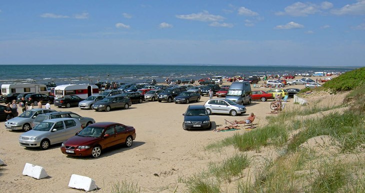 Det är inte tal om "cruising" på stranden i det nya förslaget – utan enbart parkering. Foto: LT/Arkiv