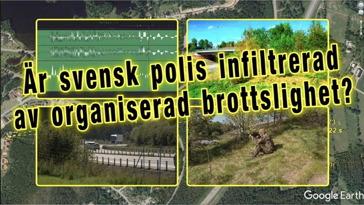 Ulf Erlingsson menar att Putin styr en grupp kriminella som har infiltrerat den svenska polisen. Detta gäller även för Lars Vilks död. Skärmklipp från Youtube