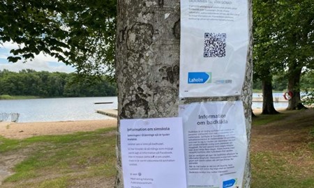 Parasit stoppar simskola i Glänninge sjö 