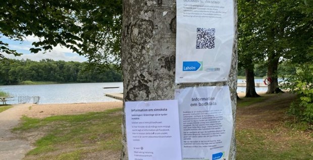Parasit stoppar simskola i Glänninge sjö 