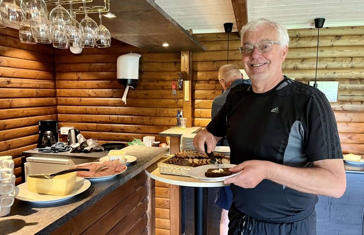 Fikan är viktigast, ler Ulf Gustafsson som är ansvarig för gåfotbollen i Trönninge IF. Foto: Johan Jönsson