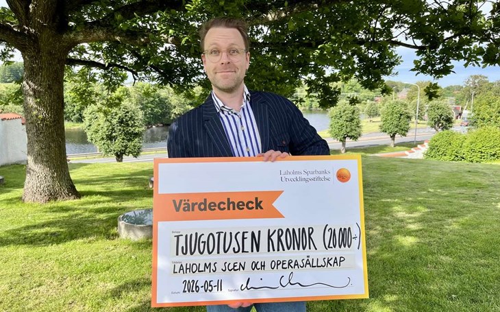 Esse Hellberg i nybildade Laholms Scen- och operasällskap. Foto: Johan Jönsson