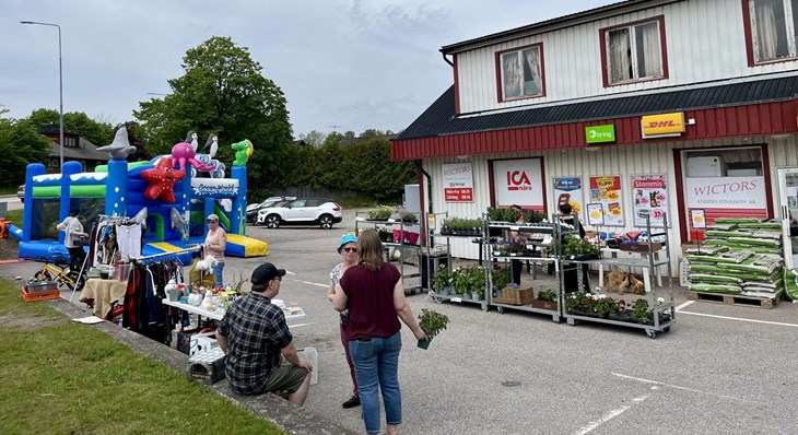 Loppis vid Wictors i Veinge. Foto: Johan Jönsson
