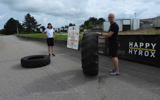 Hybridlopp till stranden innan Sandstock