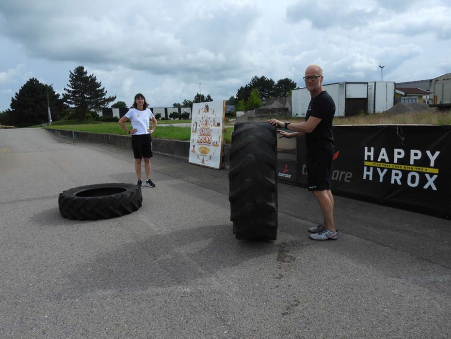 Hybridlopp till stranden innan Sandstock