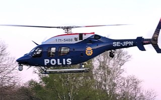 Polishelikopter jagade skogsflyende dieseltjuv