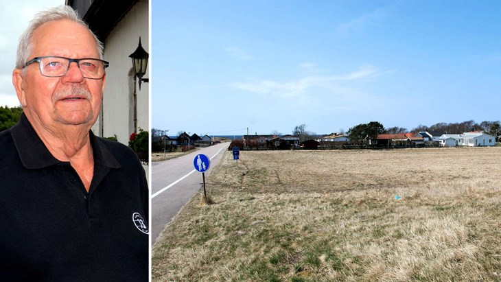 Mellbystrandsbon Bo-Göran Karén har väntat länge på grönt ljus för sitt bostadsprojekt. Han tar inte ut något i förskott, utan inväntar eventuella överklaganden innan han firar. Foto: Rickard Gustafsson/Arkivbild