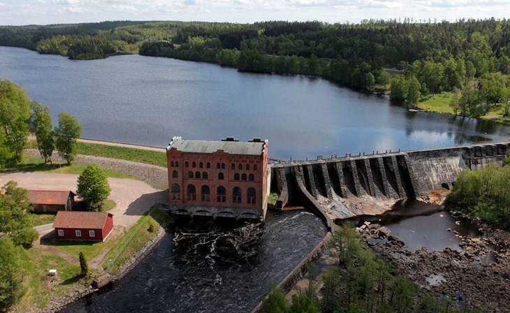 Bassalts kraftverk är ett av de tre vattenkraftverk som Statkraft vill ersätta med en ny underjordisk kraftstation. Foto: Statkraft
