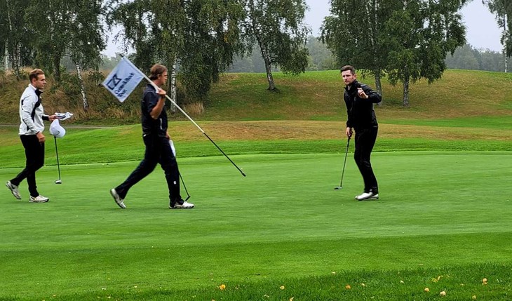 Sista putten för tävlingen blev det vinnande slaget. David Nyfjäll segrade för andra veckan i följd. Foto: Rickard Gustafsson