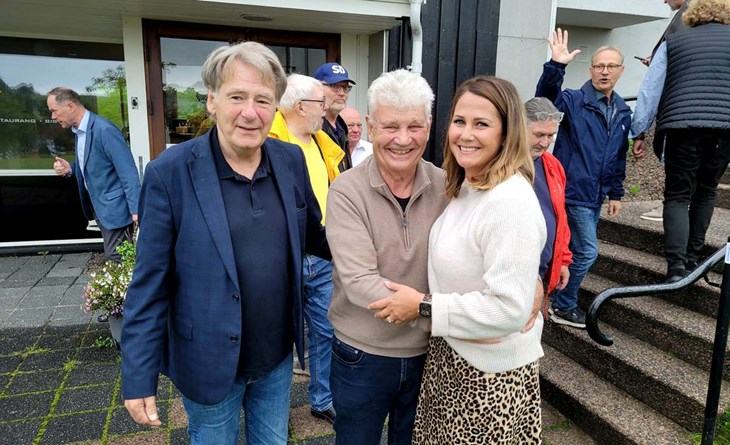 Ola Bengtsson, Mats Olofsson och Kajsa Sörman i Strand för Alla vägrar att ge upp. Foto: Rickard Gustafsson