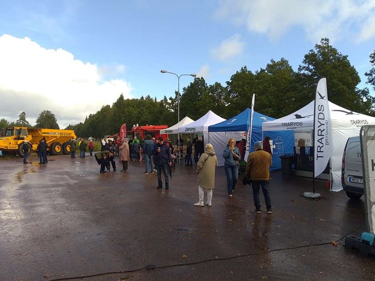 Vädret bjöd på både regn och sol. Foto: Privat