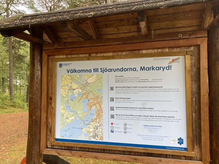 Bra och tydlig skyltning är viktigt för att både kommuninvånare och turister ska hitta ut i naturen. Foto: Carina Nilsson
