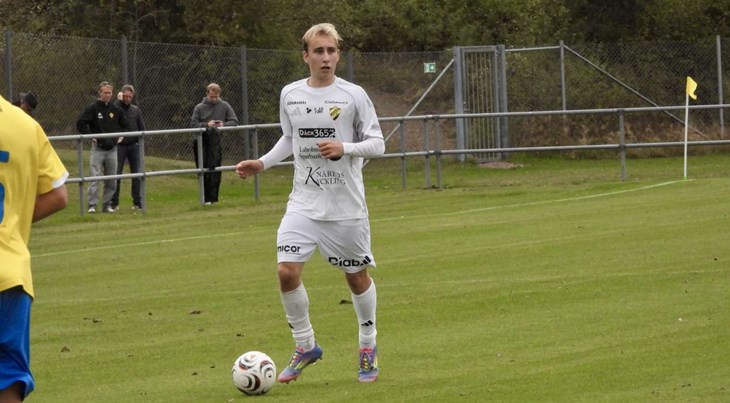 Måns Andersson blev matchens enda målskytt när LFK besegrade Eskilsminne. Foto: Johan Jönsson