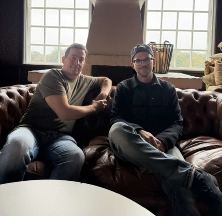 Pierre Hansson är en av initiativtagarna till Rocktober. Viktor Troedsson driver Strandhotellet med Marcus Randevik som inte är med på bild. Foto: Privat