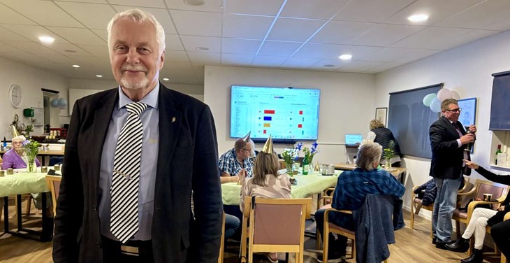 Medborgerlig samlings förstanamn Roland Norrman kan summera ett framgångsrikt val. Men visst hade han hoppats på ännu mer. Foto: Johan Jönsson