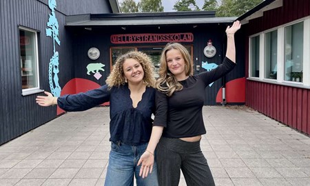 Eleverna Matilda och Ellen startar barnkör i Mellbystrand