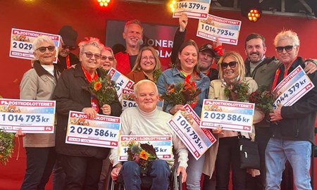 Glädjeyra och miljonregn över glada vinnare