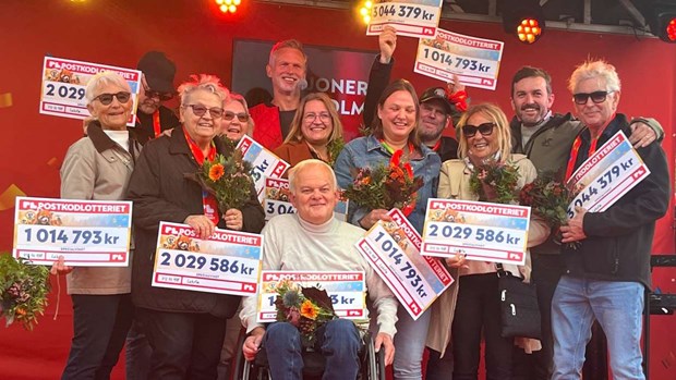 Glädjeyra och miljonregn över glada vinnare 