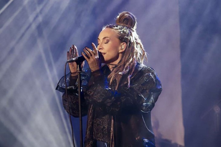 Mariette stod också på scen. Foto: Erika Nilsson