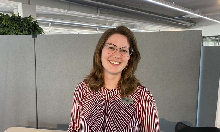 Victoria Lindeberg är samordnare för Världens barn-insamlingen och hoppas att Markaryd ska behålla ledningen i kommunkampen hela vägen in i mål. Foto: Arkiv