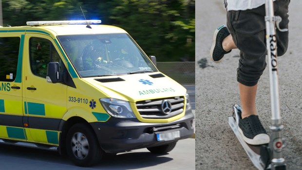 Pojke på elsparkcykel påkörd av bilist Pojke på elsparkcykel påkörd av bilist