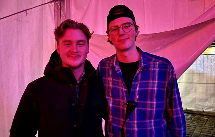 Nöjda arrangörer i Jamie Nilsson och Ludvig Persson. Foto: Johan Jönsson