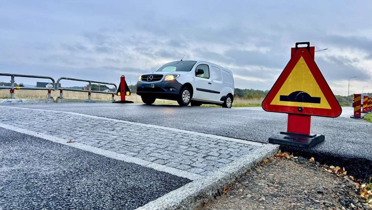 Men det går att ta sig över utan problem för en normalhög bil. Foto: Johan Jönsson