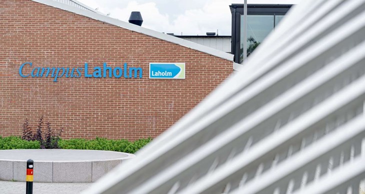Mest känd lokalt är Bertil Herlow Svensson kanske för sitt konstverk utanför Campus Laholm. Foto: Stellan Nilsson