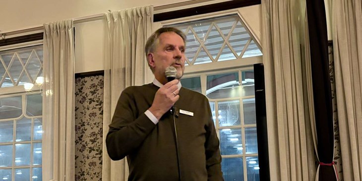 Christer Paulsson är ordförande i Offensiva Laholm och lite av en general för näringslivsdagen. Foto: Johan Jönsson