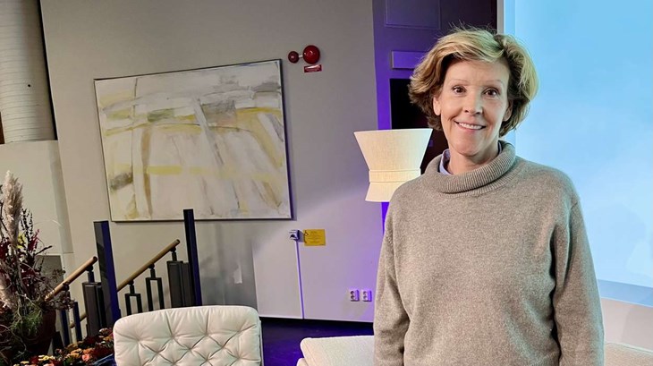 Lottie Knutsson var först ut av föredragshållarna. Foto: Johan Jönsson